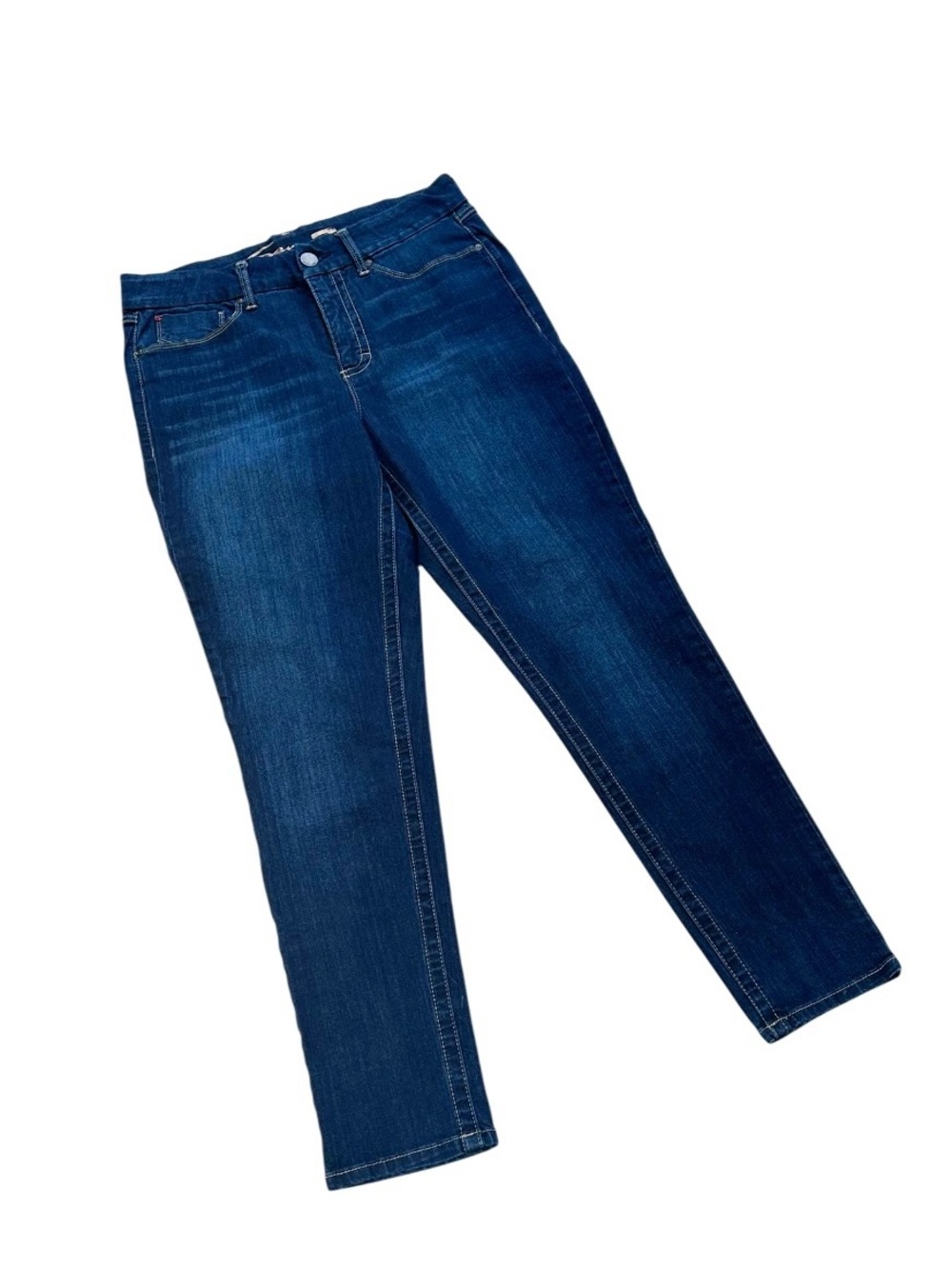 Seven7 Women’s Indigo Straight Leg Tummyless Skinny Jeans Size 12 EUC